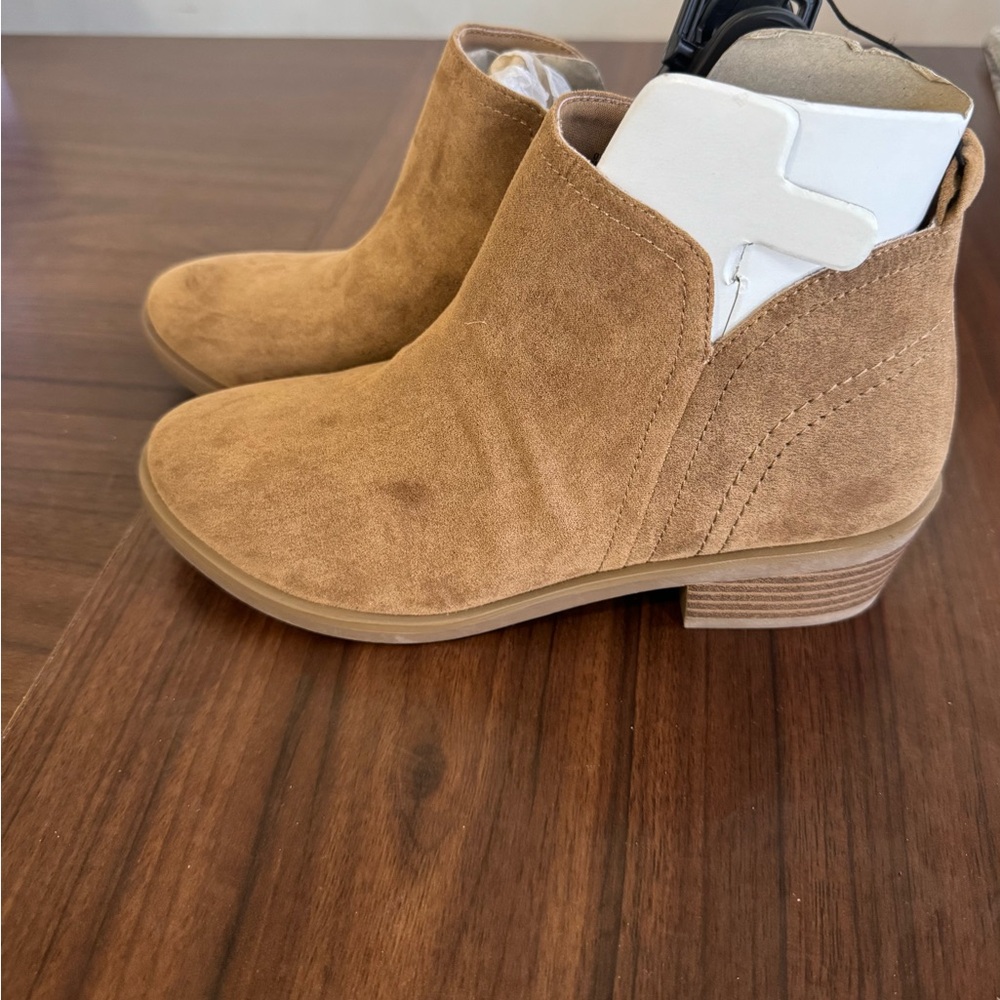 Time and Tru Brown Ankle Booties